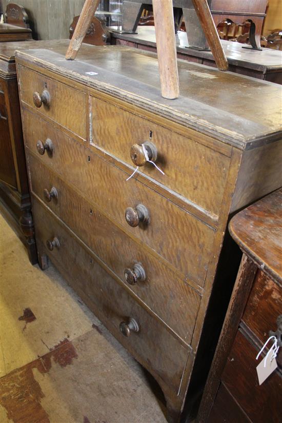 Victorian pine chest of drawers